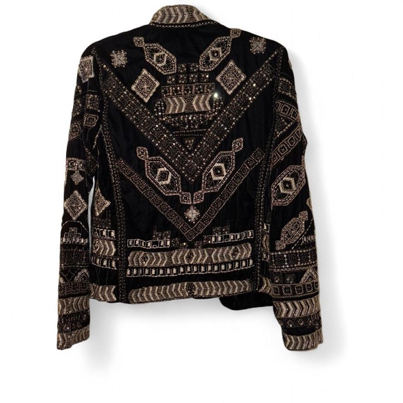 Silver beaded Elegant Women's jacket - Picture 4 of 9